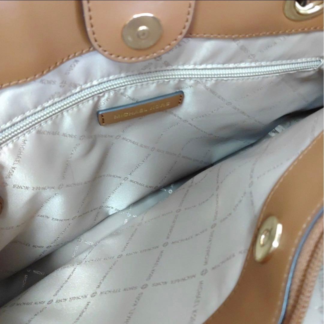 【美品】マイケルコースJET SET TRAVEL コミュータートート Ｌ