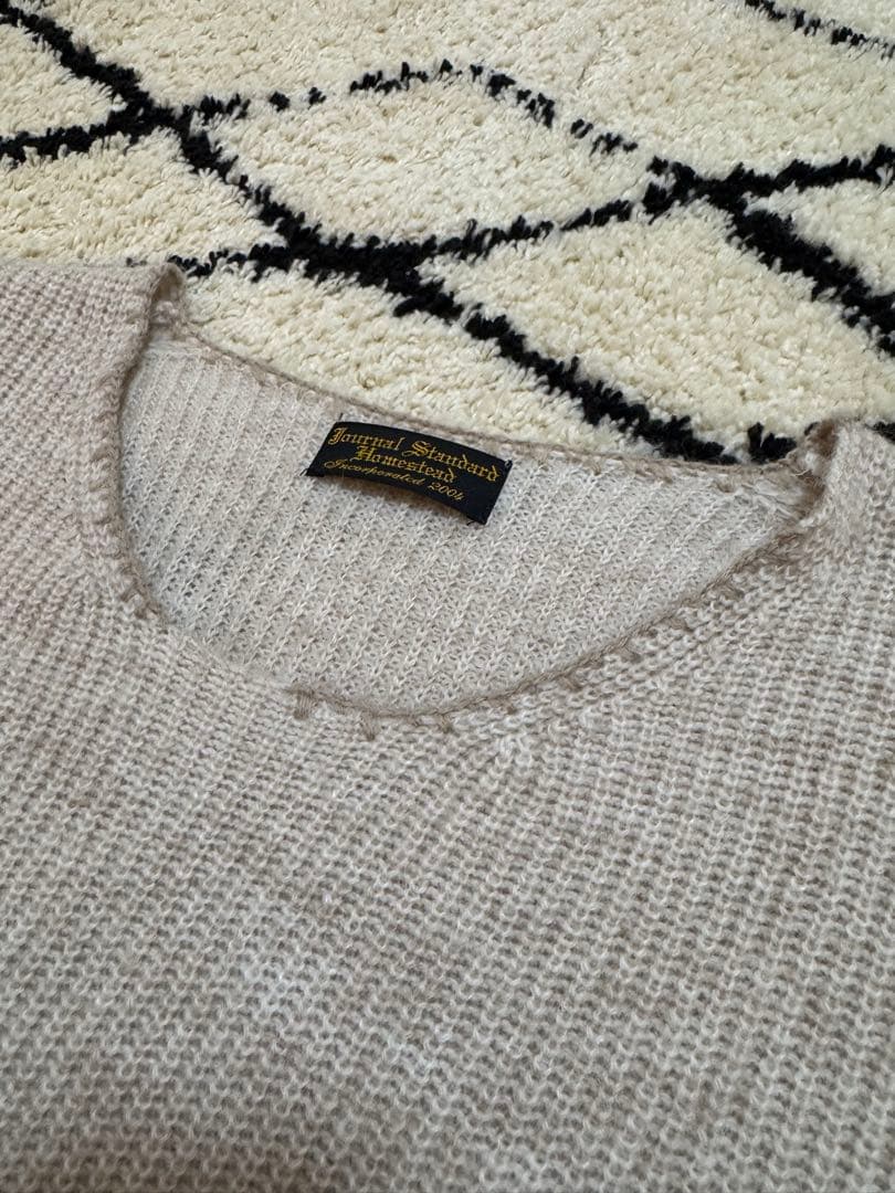 ジャーナルスタンダード　ブランケットスティッチリブニット Mサイズ