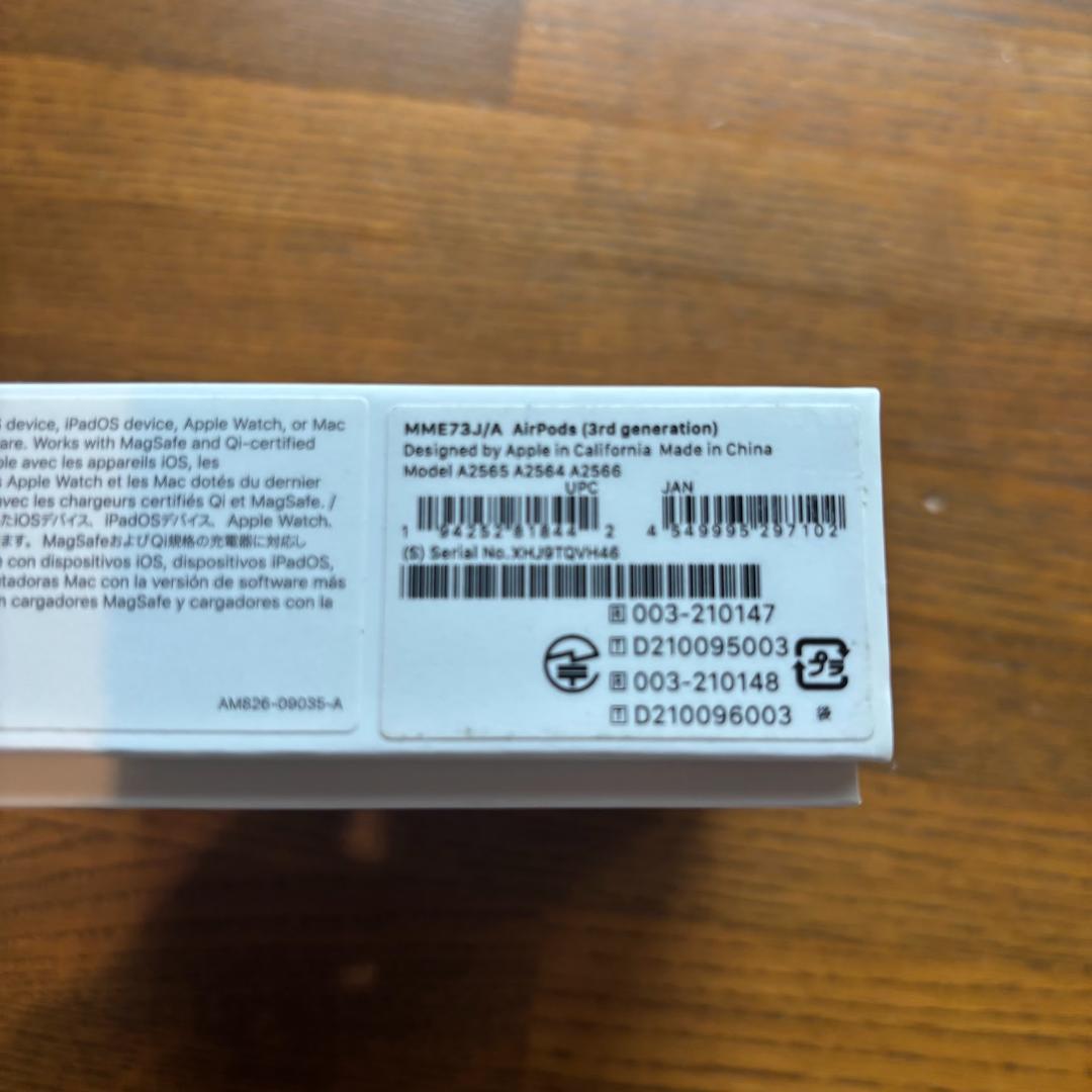 あぴAirPods本体 airpods 3rd generation