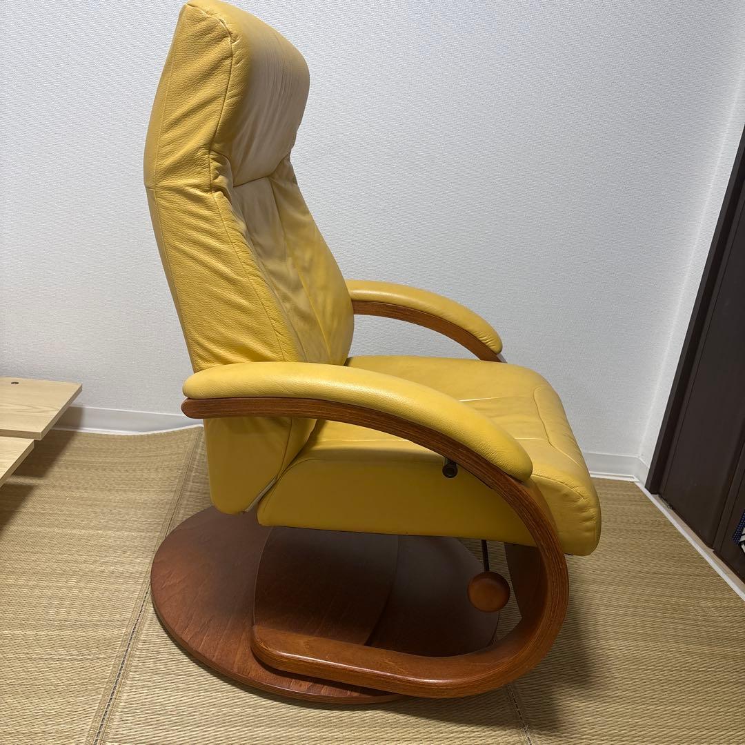 イエリアーダ　ノーザンコンフォート リク ライニングチェア　オットマン　イエロー