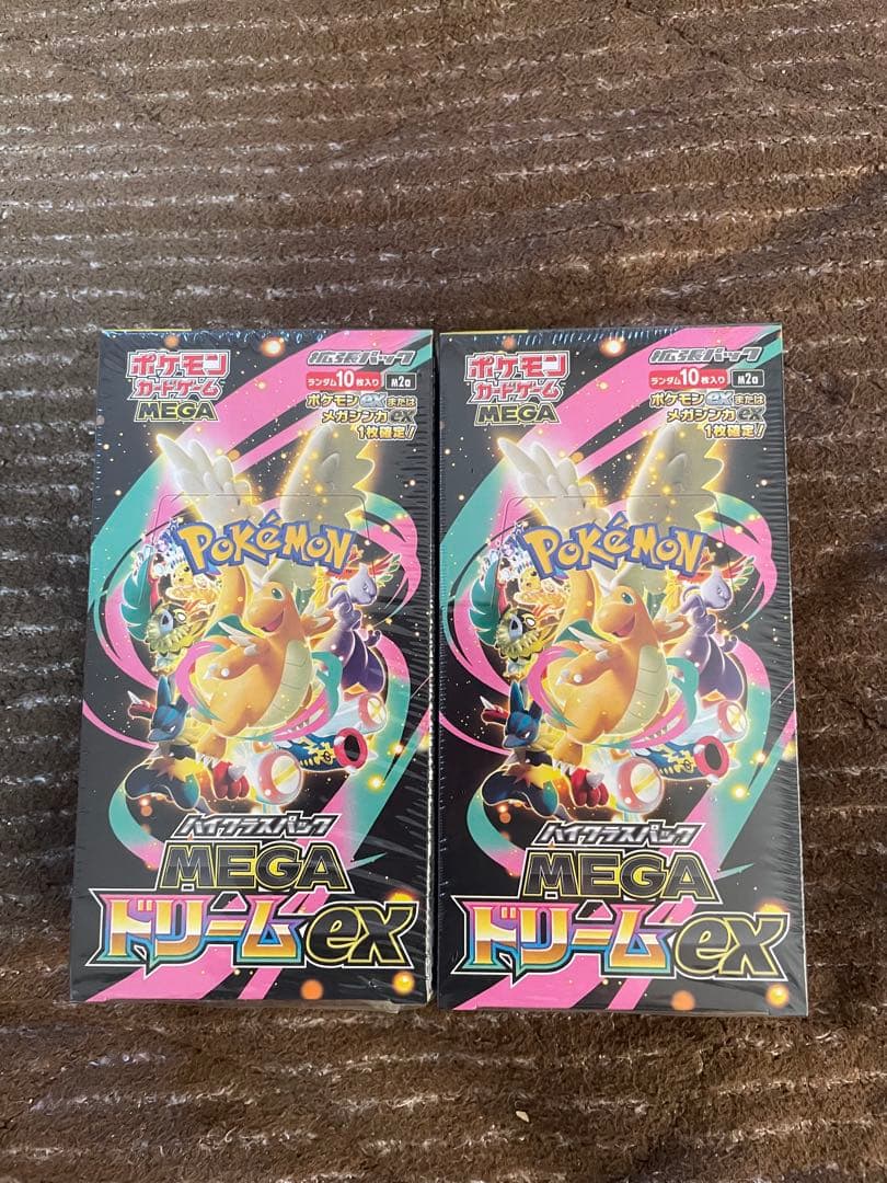 ポケモンカードMEGA ドリームEX 未開封シュリンク付き2BOX