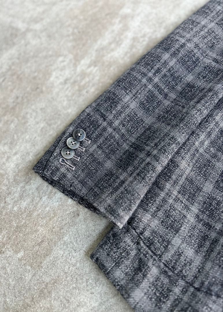 【美品】L.B.M.1911チェック柄 チャコール 50R（L）