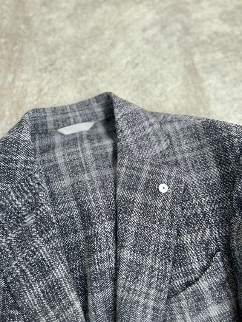 【美品】L.B.M.1911チェック柄 チャコール 50R（L）