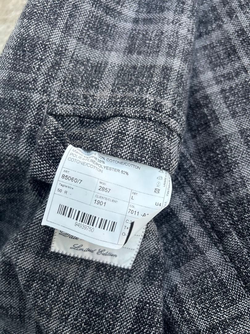 【美品】L.B.M.1911チェック柄 チャコール 50R（L）