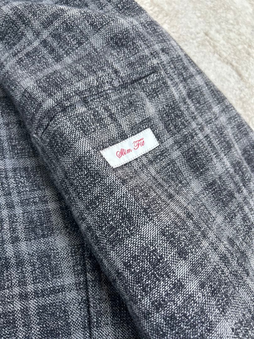 【美品】L.B.M.1911チェック柄 チャコール 50R（L）