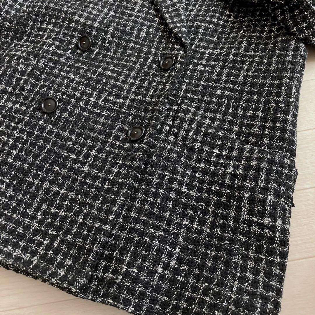 【美品】FRAMeWORK ツィードダブルブレストジャケット コート