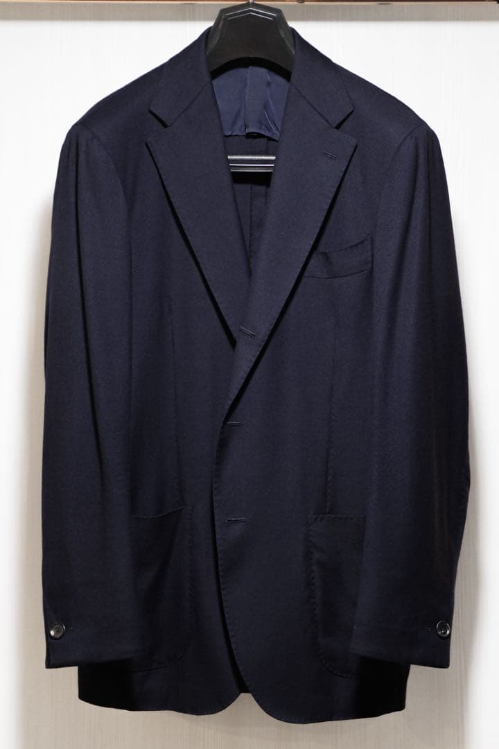 リングヂャケット製 Brilla ロロピアーナ生地ネイビージャケット 定価11万