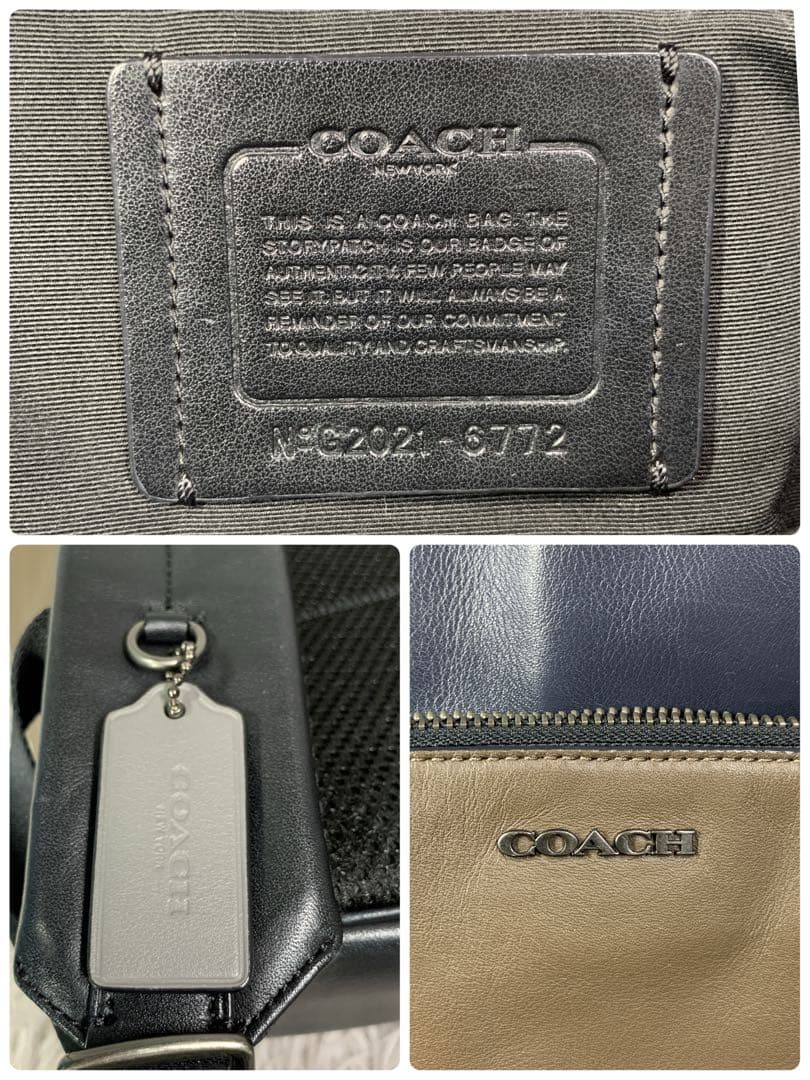 極美品 COACH コーチ グラハム リュック バッグパック デイパック レザー