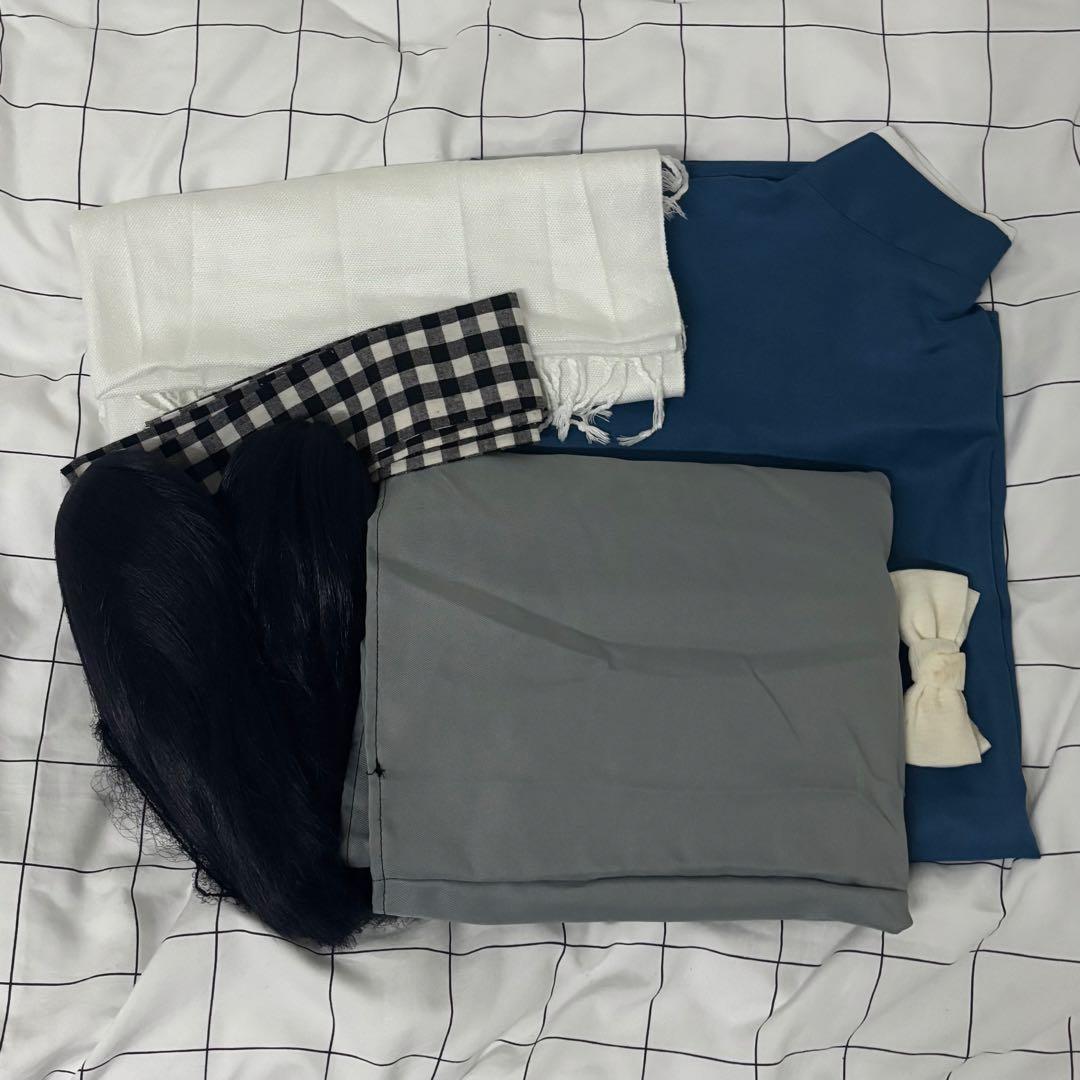 刀剣乱舞 大和守安定 戦闘 内番 コスプレ衣装 ウィッグ・下駄付