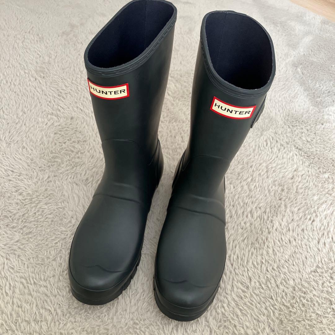 梅雨前の今がチャンス！！Hunterレインブーツ25cm（レディース）極美品！！