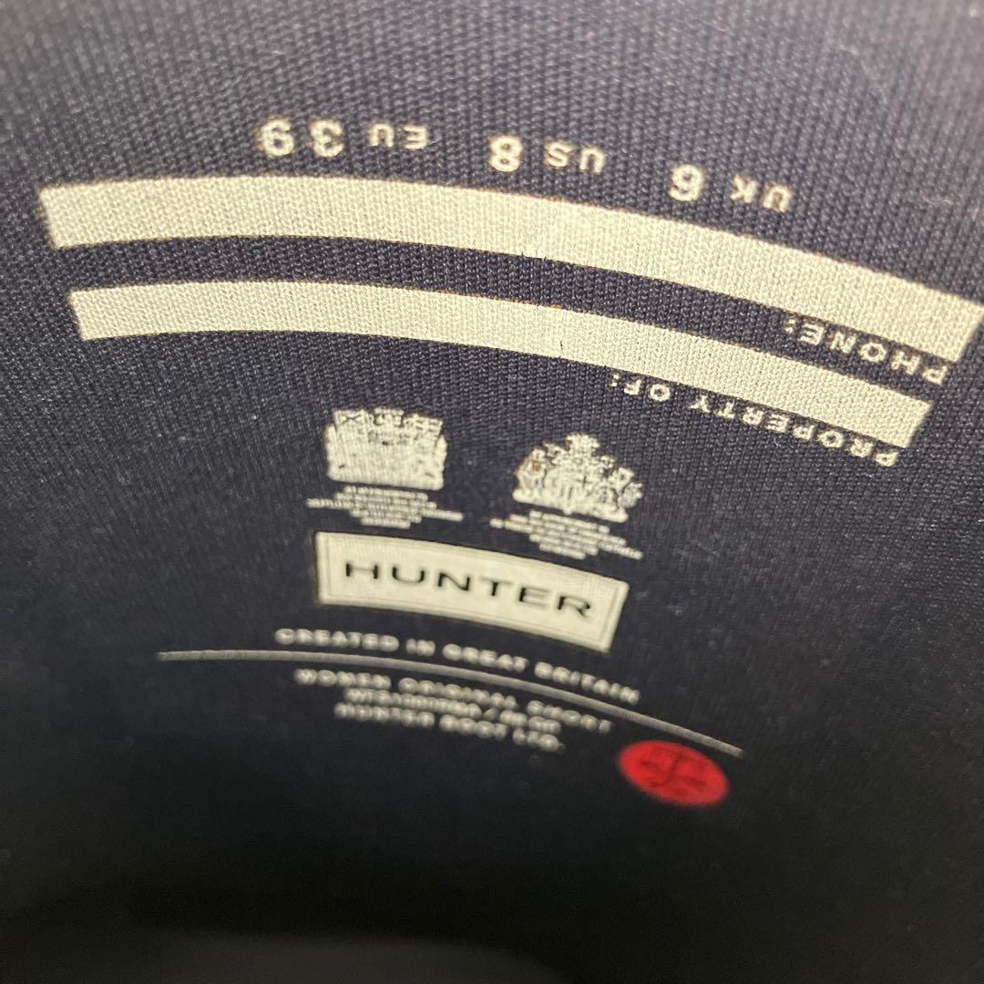 梅雨前の今がチャンス！！Hunterレインブーツ25cm（レディース）極美品！！