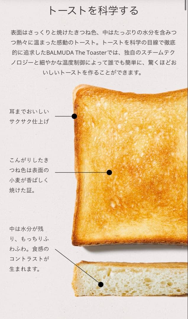 BALMUDA スチームトースター PROホワイト(24日まで)