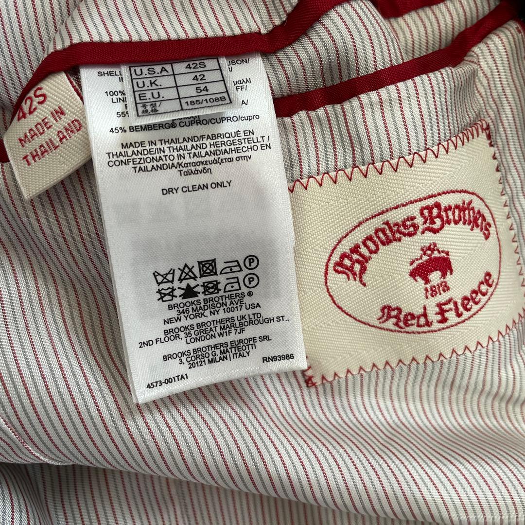 【Brooks Brothers】チェック柄ウールテーラードジャケット　42