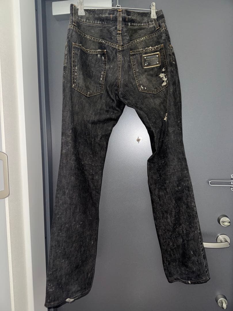Dolce & Gabbana black denim プレート付