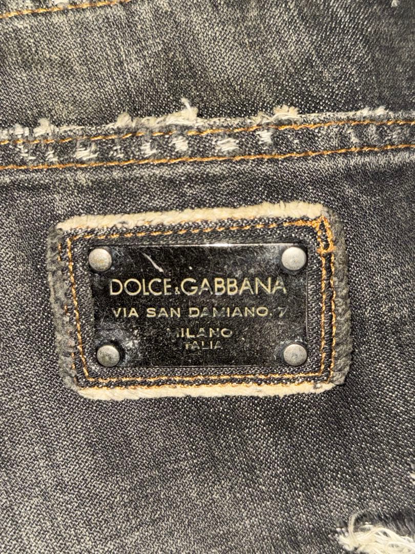 Dolce & Gabbana black denim プレート付