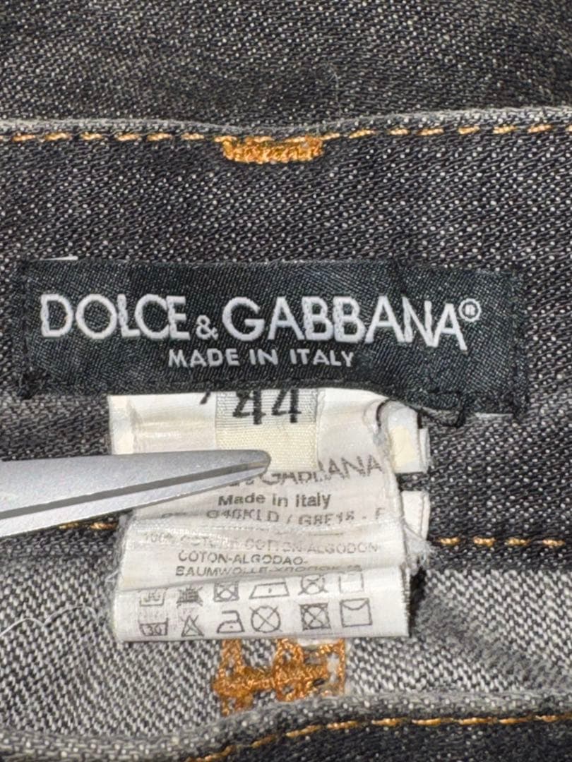 Dolce & Gabbana black denim プレート付