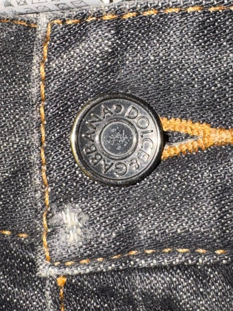 Dolce & Gabbana black denim プレート付