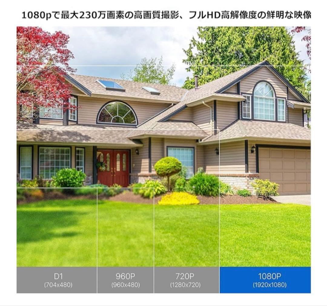 破格! ＺＯＳＩ防犯カメラシステム　230万画素　ほぼ新品