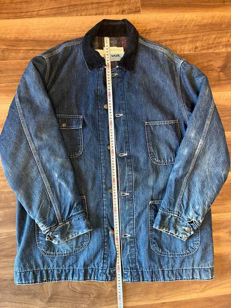 70s Sears work leisure USA デニム カバーオール XL