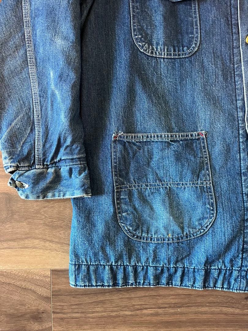 70s Sears work leisure USA デニム カバーオール XL