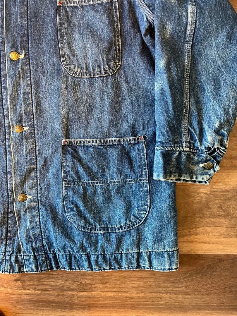 70s Sears work leisure USA デニム カバーオール XL