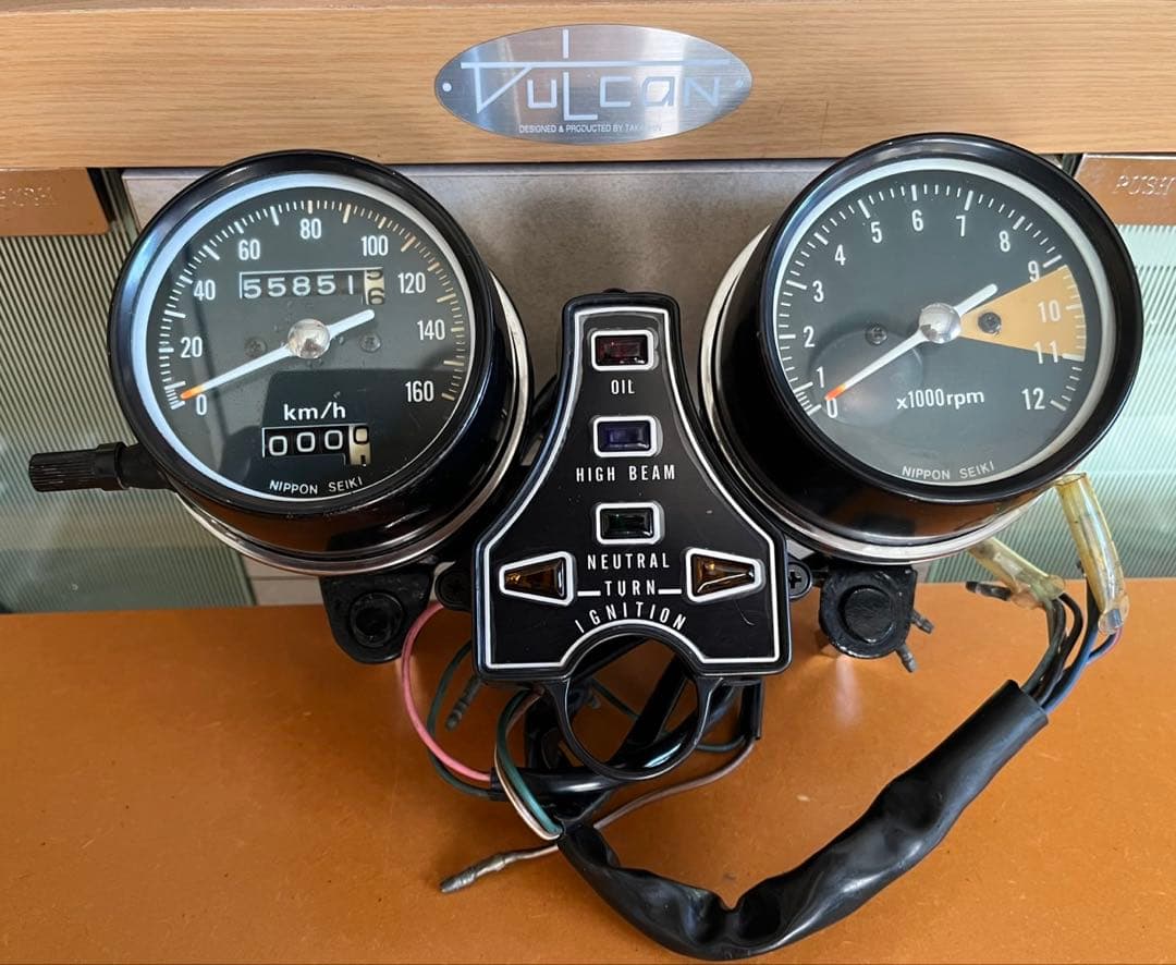 CB400Fメーター・タコメーターセット ヨンフォア　おまけ付き（速度警告灯等）