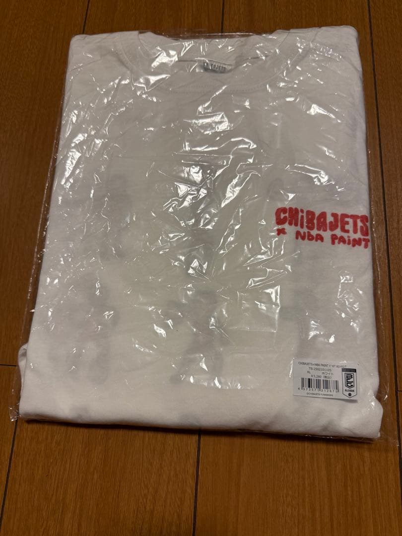 千葉ジェッツ　nba paint ビックシルエットロンTシャツ　XL 白