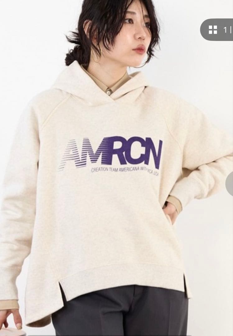 AMERICANA 15th ANNIVERSARY ロゴフードパーカー