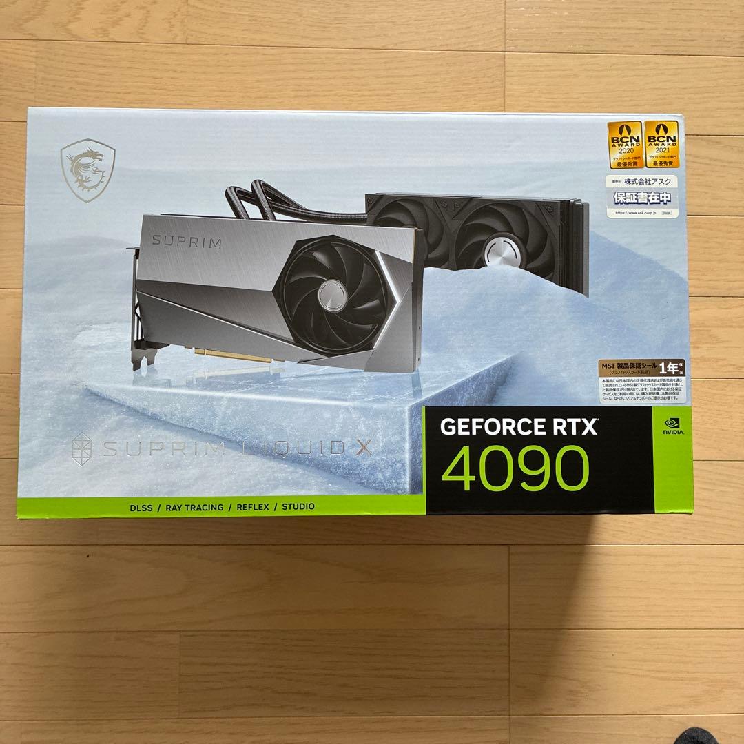 MSI RTX 4090 ヒートシンク　ファン　バックプレート　LED 水冷