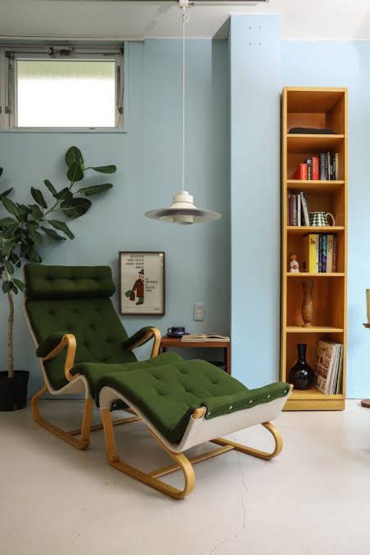 天童木工・ブルーノ・マットソン・ハイバックチェア・オットマン・セット