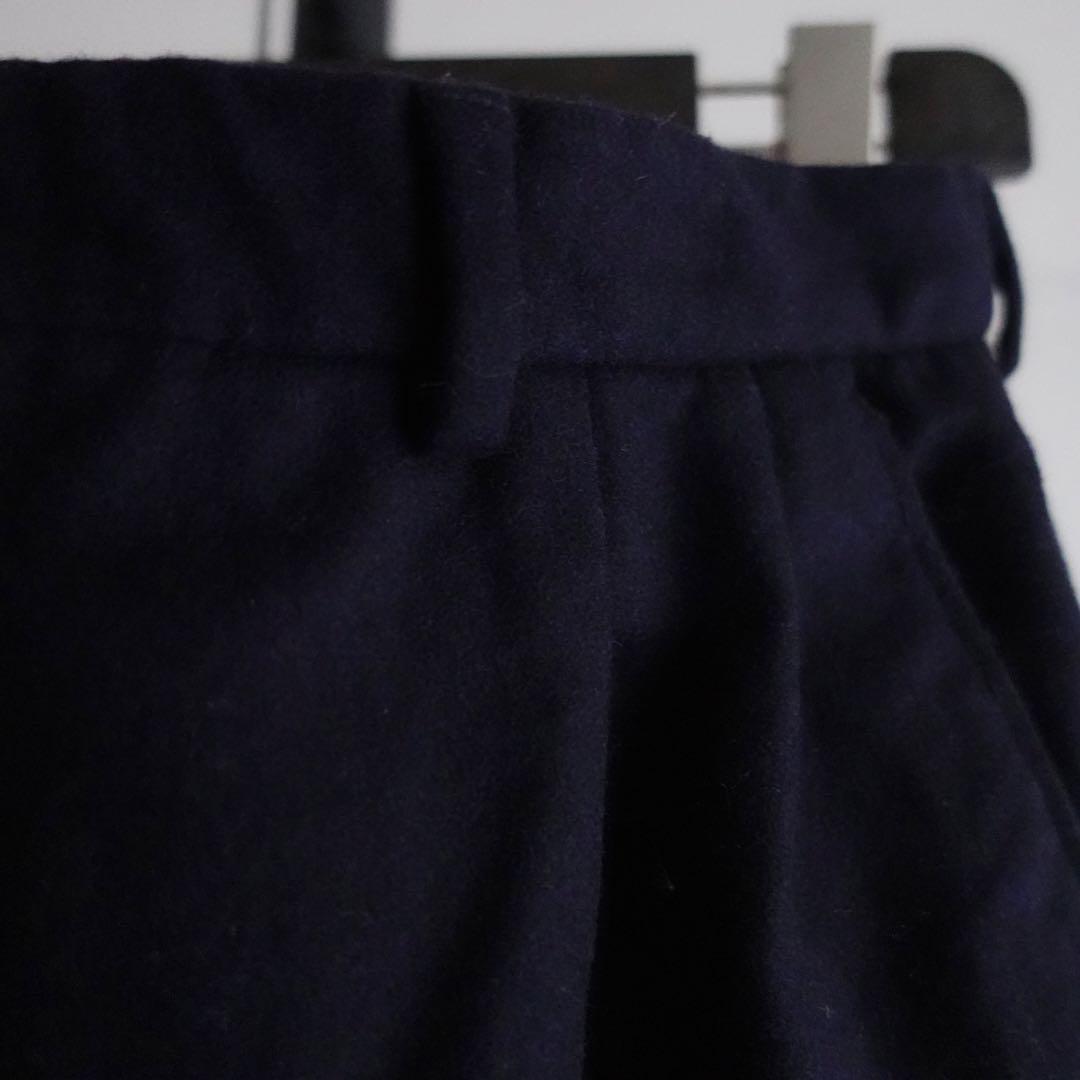 1970s CERRUTI 1881 ウールフランネル　2タッワイドトラウザーズ