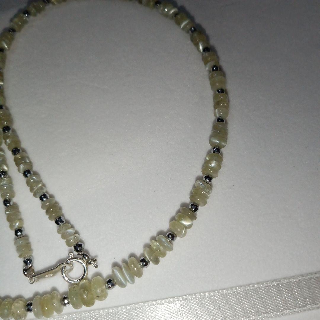 タ*ー様 未使用❣️クリソベリルキャッツアイネックレス