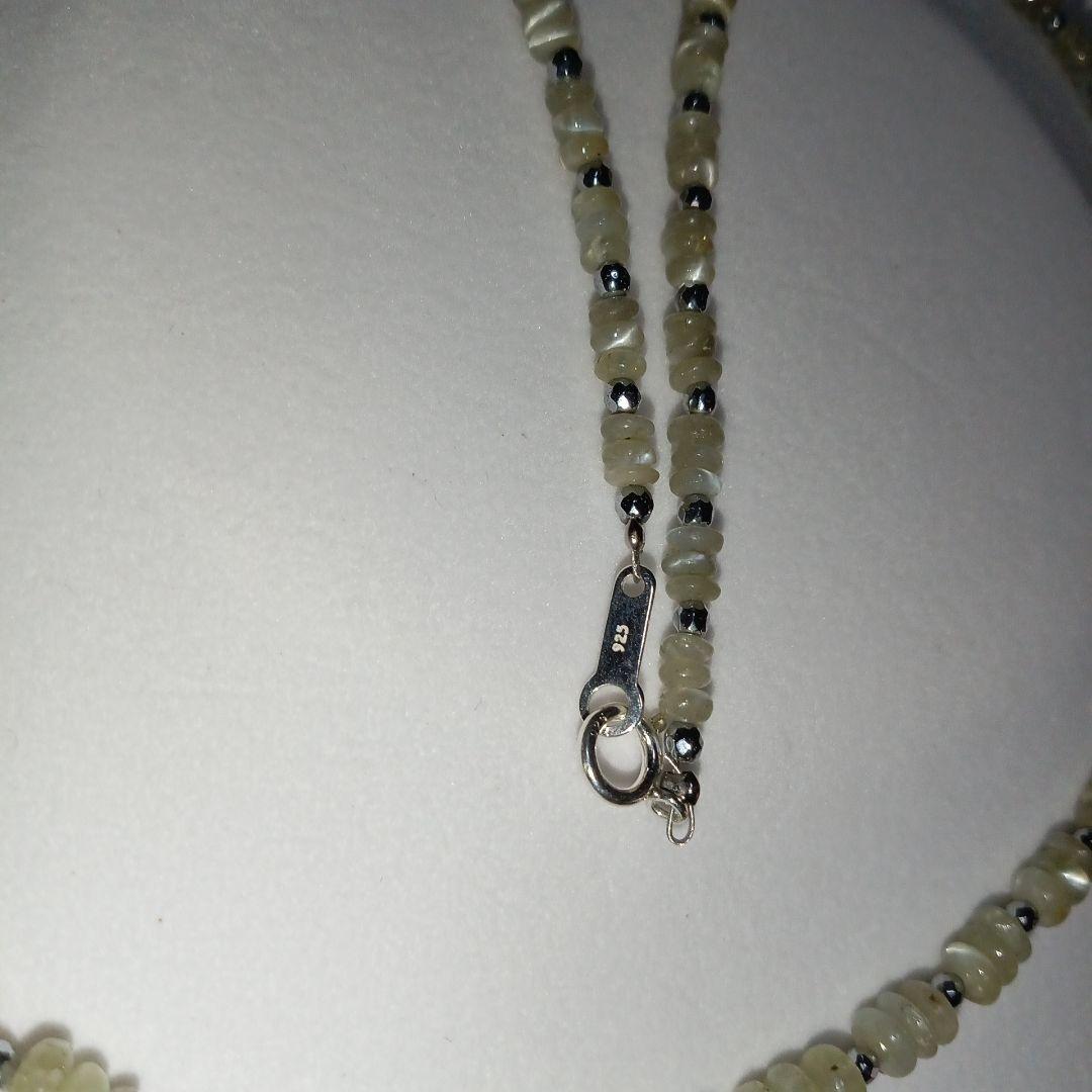 タ*ー様 未使用❣️クリソベリルキャッツアイネックレス