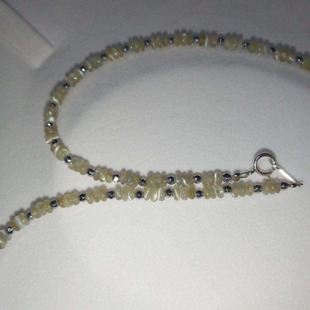 タ*ー様 未使用❣️クリソベリルキャッツアイネックレス