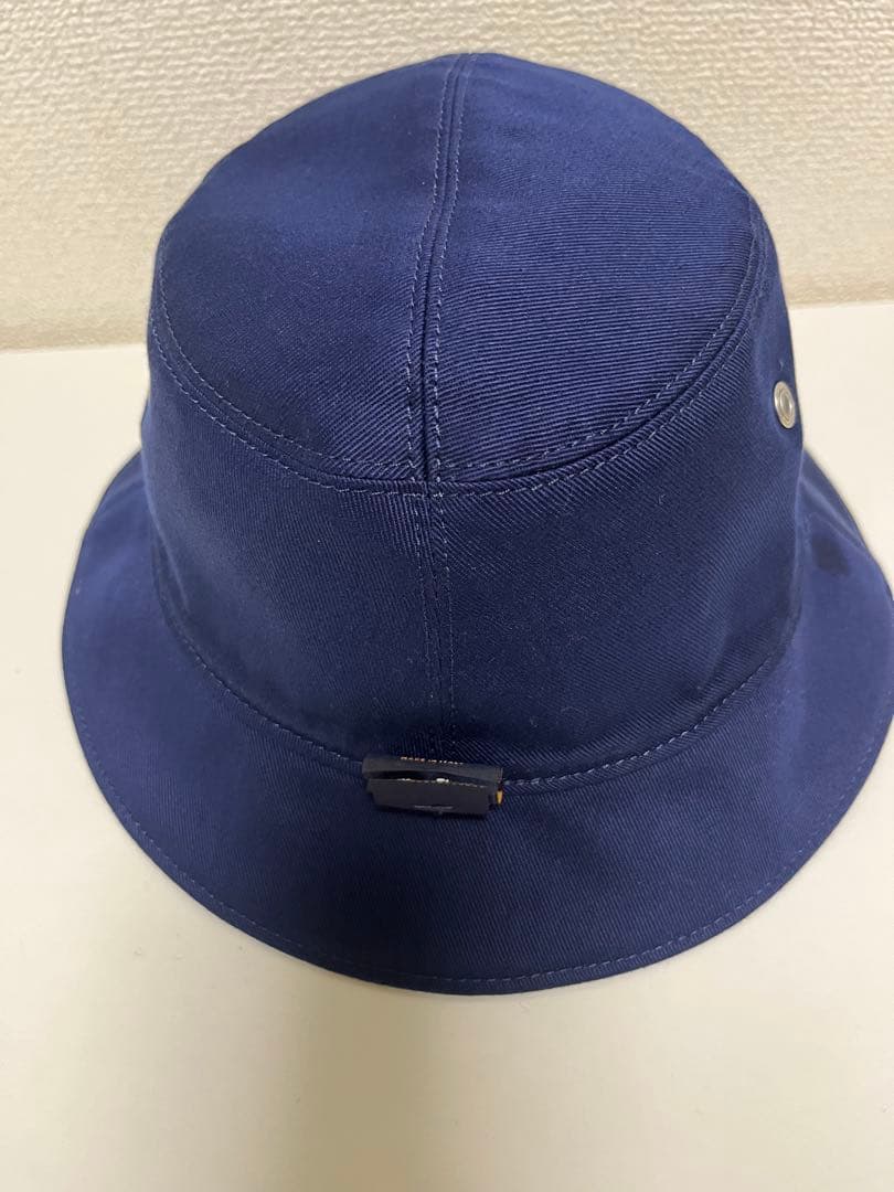 美品　ルイヴィトン バケハ　リバーシブル　ブルー　ネイビー