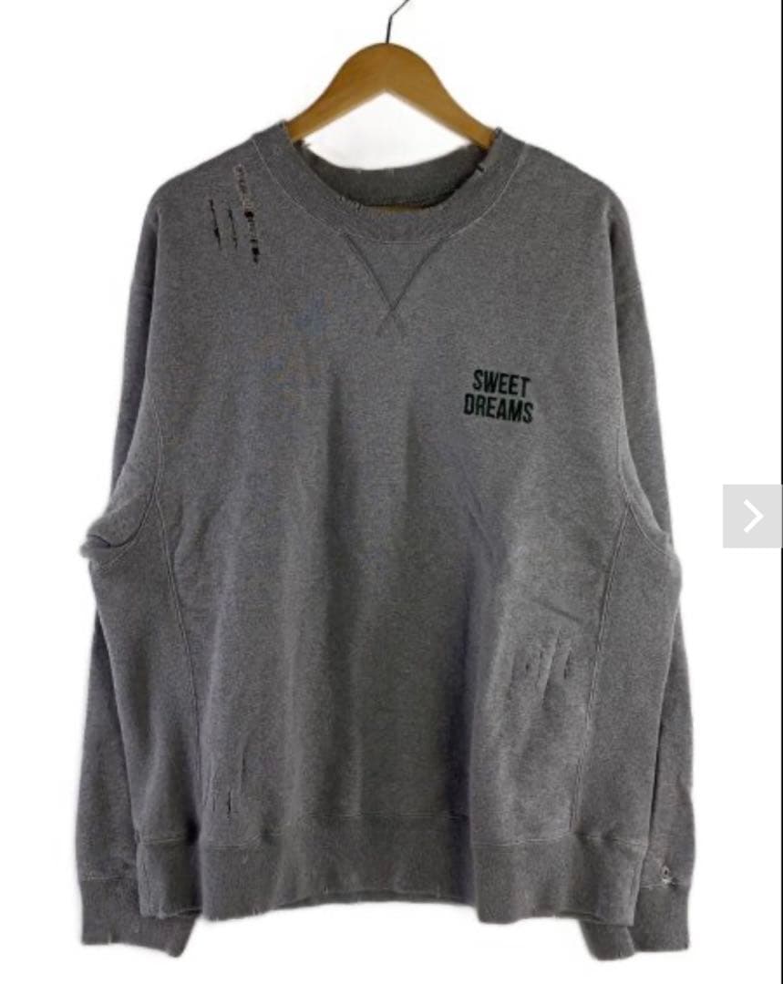 メゾンキネマ ダメージロゴスウェット Mサイズ