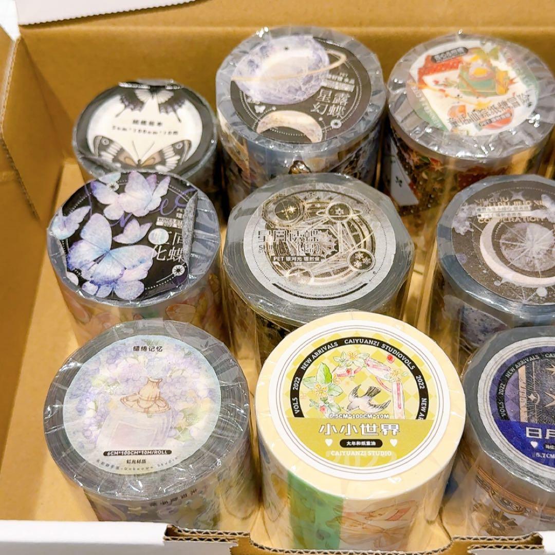 散*桜様 【蝶マステ多めセット】海外マスキングテープ 装飾マステ 新品 11巻