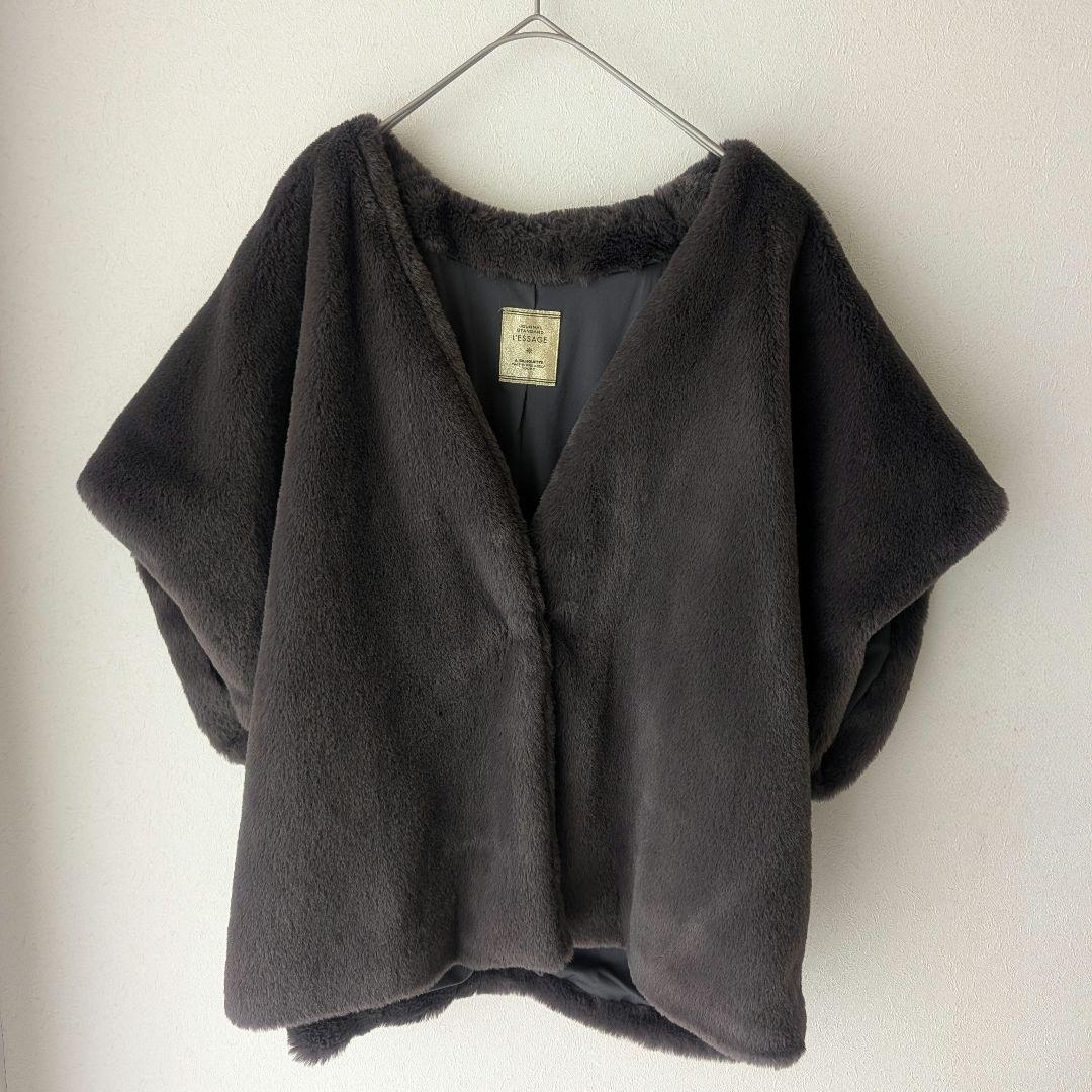 24AW ジャーナルスタンダードレサージュ ライトファーベスト 完売品 グレー