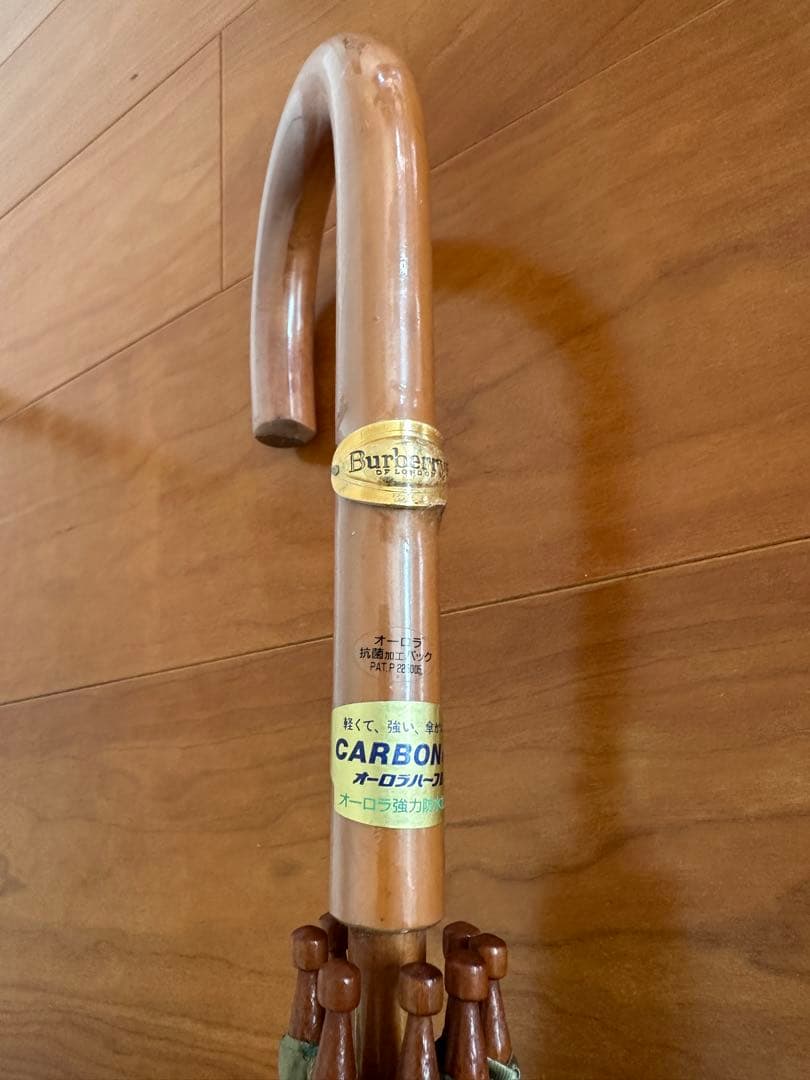 【希少】未使用 Burberrys フルーツ花柄 長傘 ノバチェック バーバリー