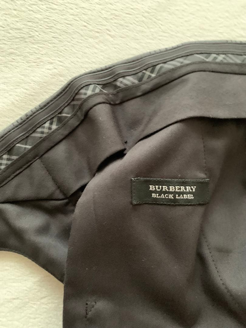[シン］美品 BURBERRY LABEL スーツ グレー チェック L