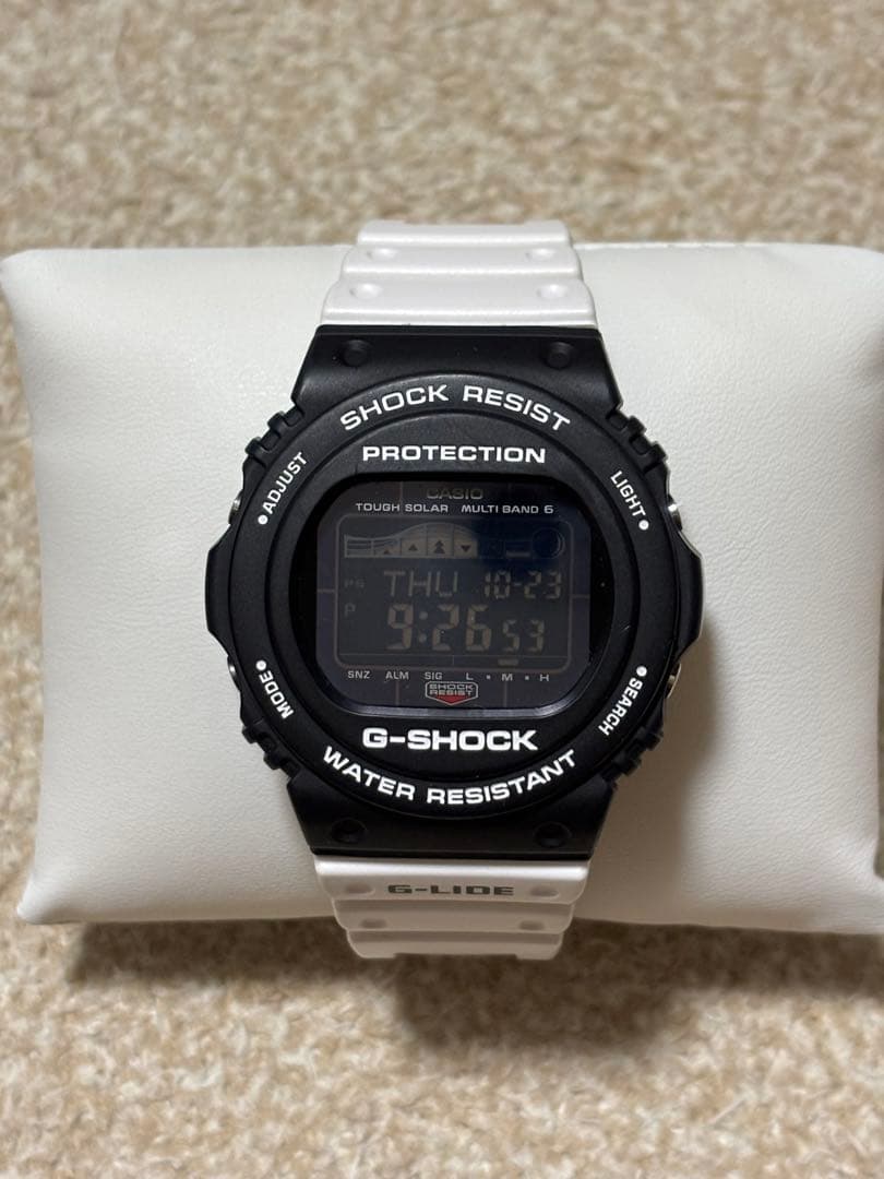 希*️様 G-SHOCK G-LIDEホワイト×ブラック GWX-5700SSN