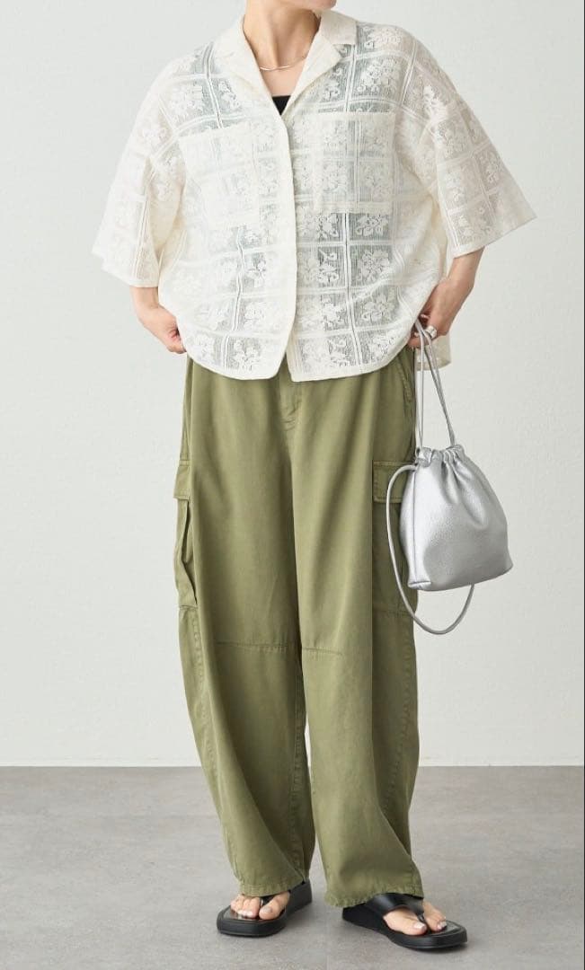 PUAL CE CIN カーブシルエットカーゴパンツ