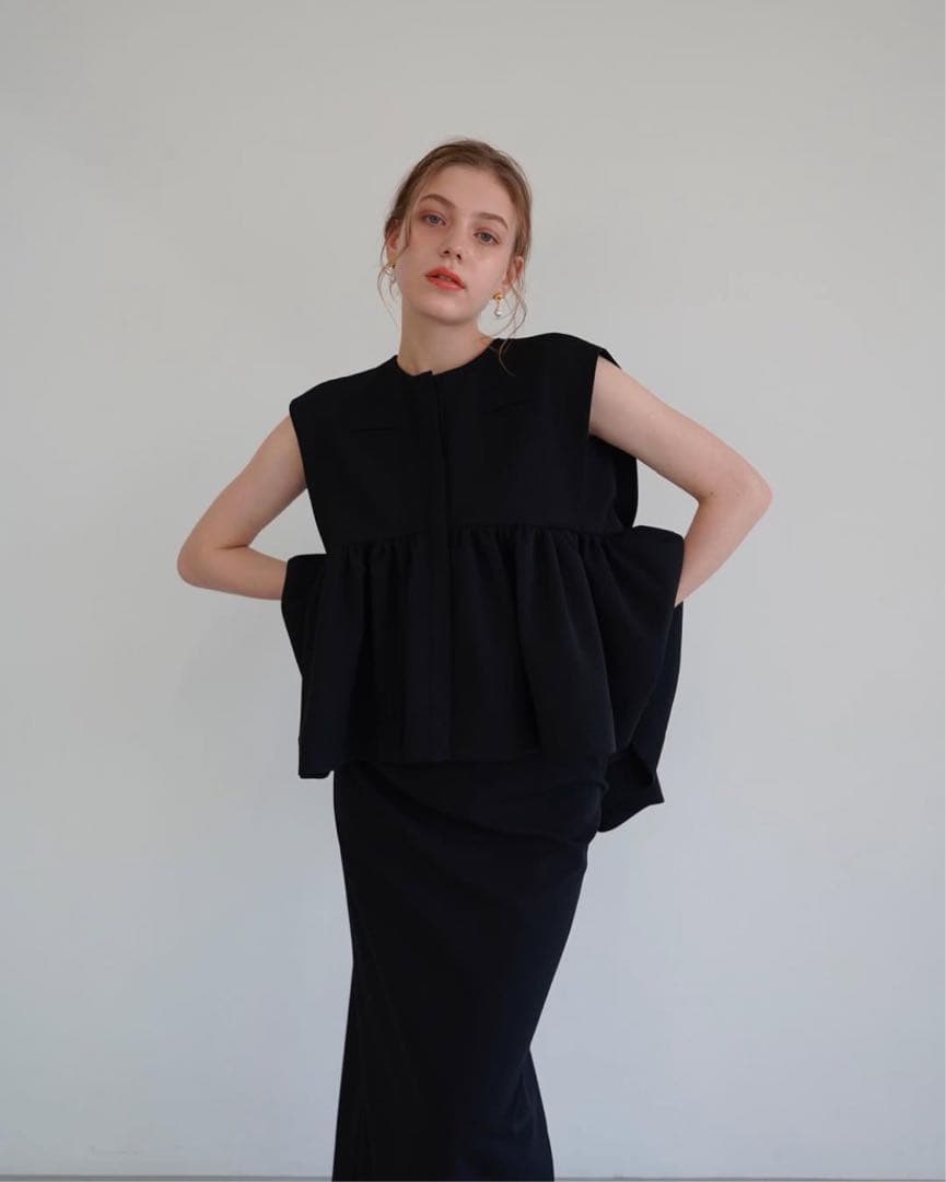 トップス acka ette peplum tops