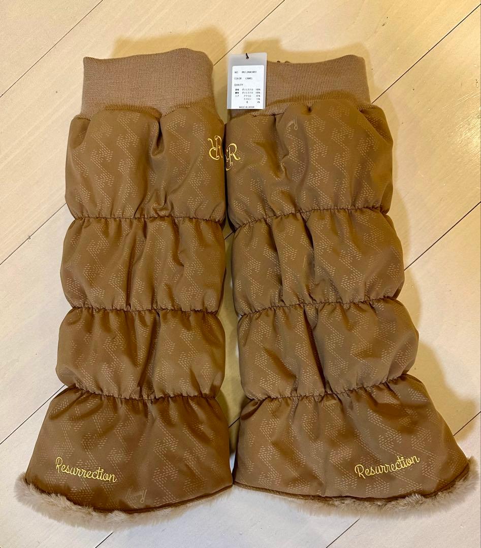 新品タグ付き⭐︎レザレクション Resurrectionレッグウォーマー キャメル