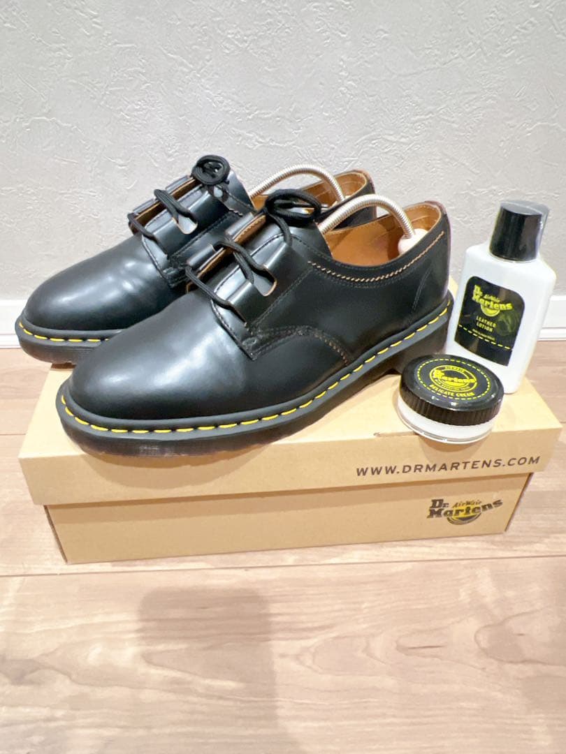 靴 Dr.Martens 1461 GHILLIE BLACK VINTAGE