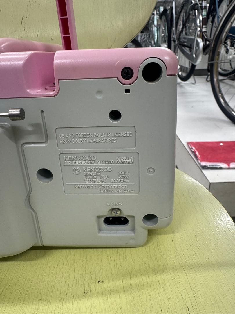 KENWOOD MDX-L1 希少「ピンク」　リモコン・コンセント無し　実働