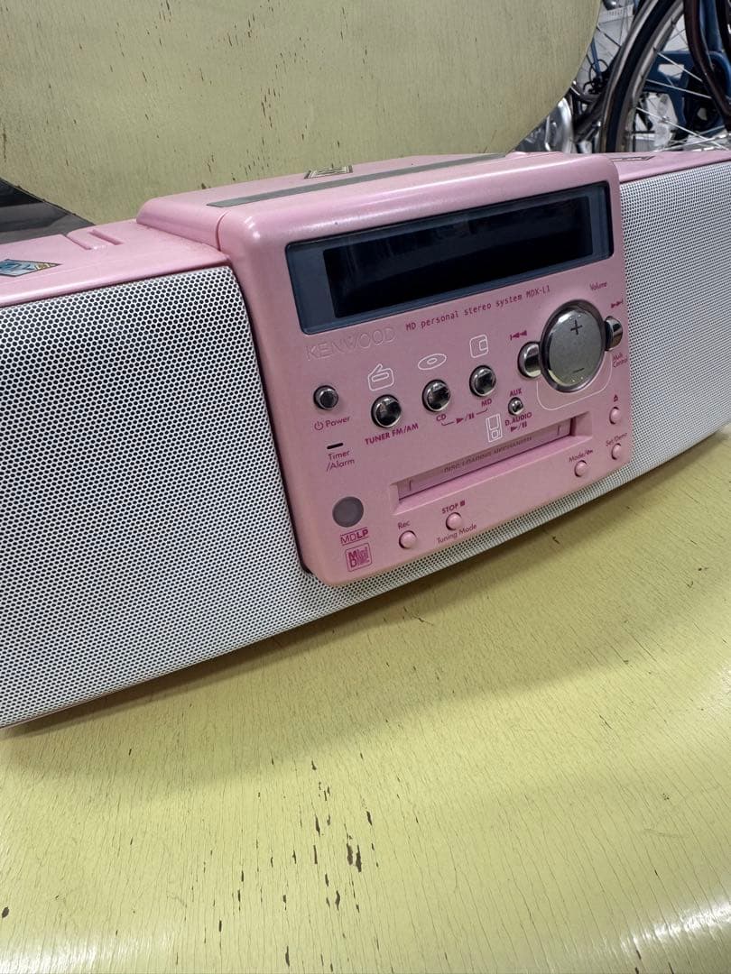 KENWOOD MDX-L1 希少「ピンク」　リモコン・コンセント無し　実働