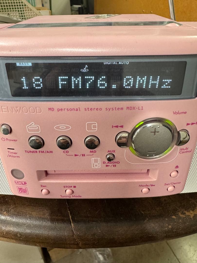 KENWOOD MDX-L1 希少「ピンク」　リモコン・コンセント無し　実働