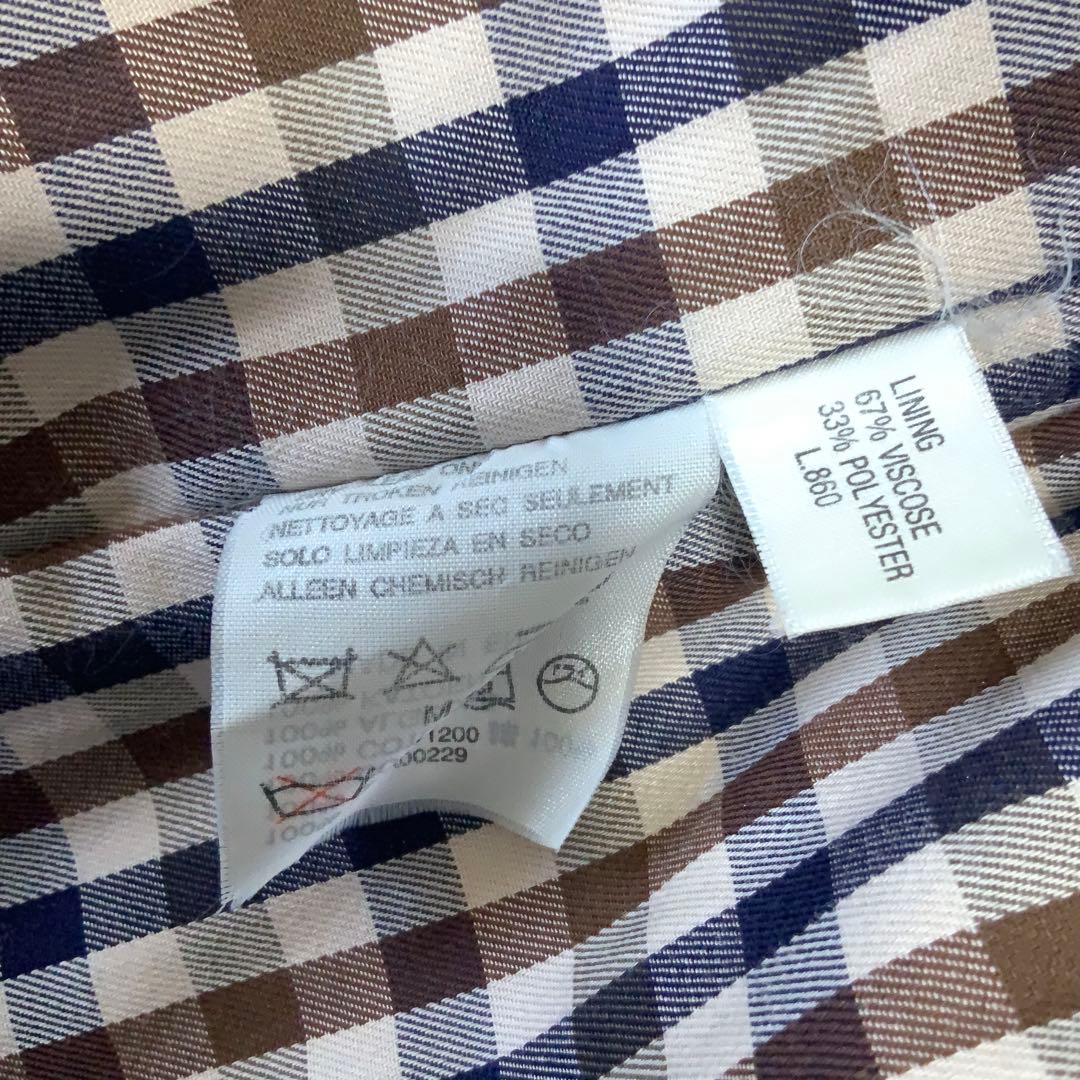 Aquascutumアクアスキュータム 英国製 コットン カントリーコート S