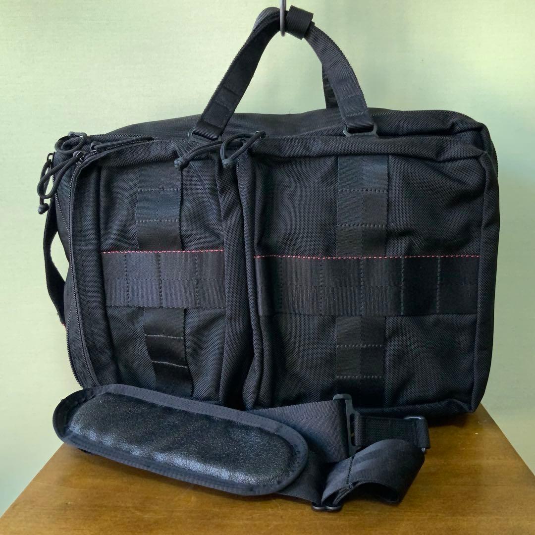 極美品 BEAMS PLUS別注 BRIEFING 3WAYバッグ 黒 米国製